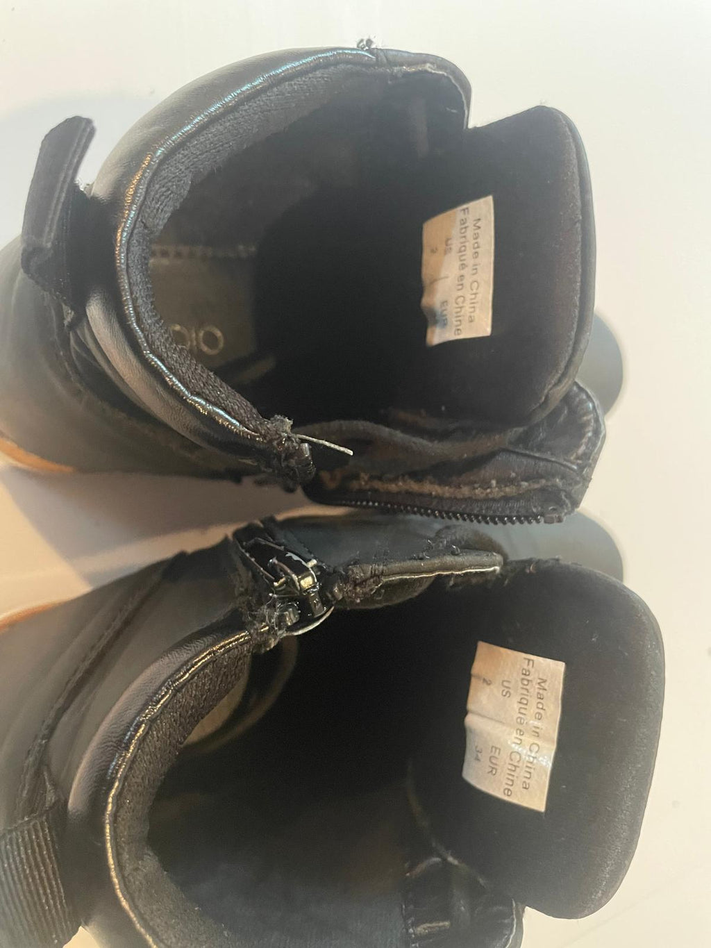 Bottines Noires Enfant 6-10 ans